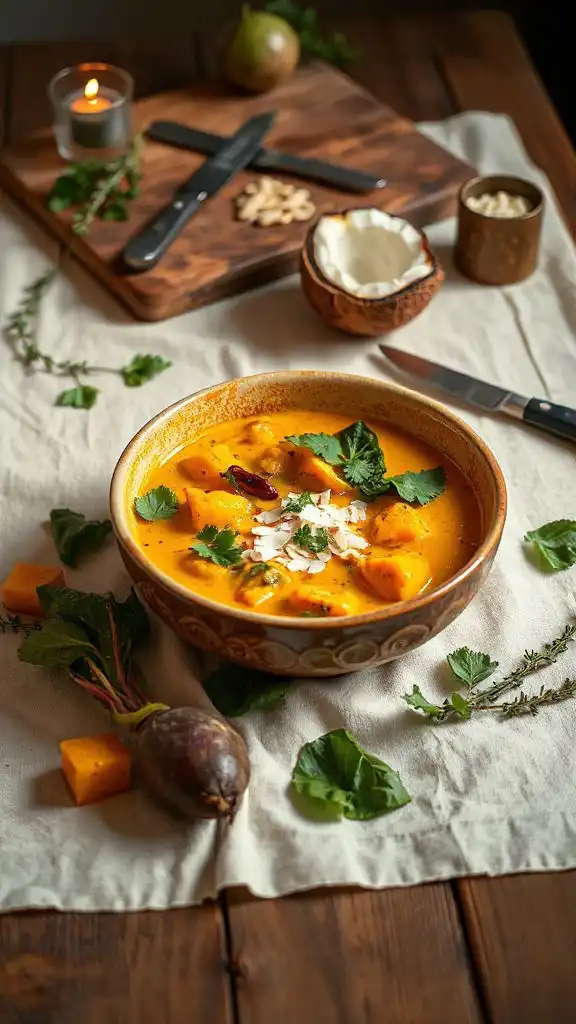 warm fall vegetable curry