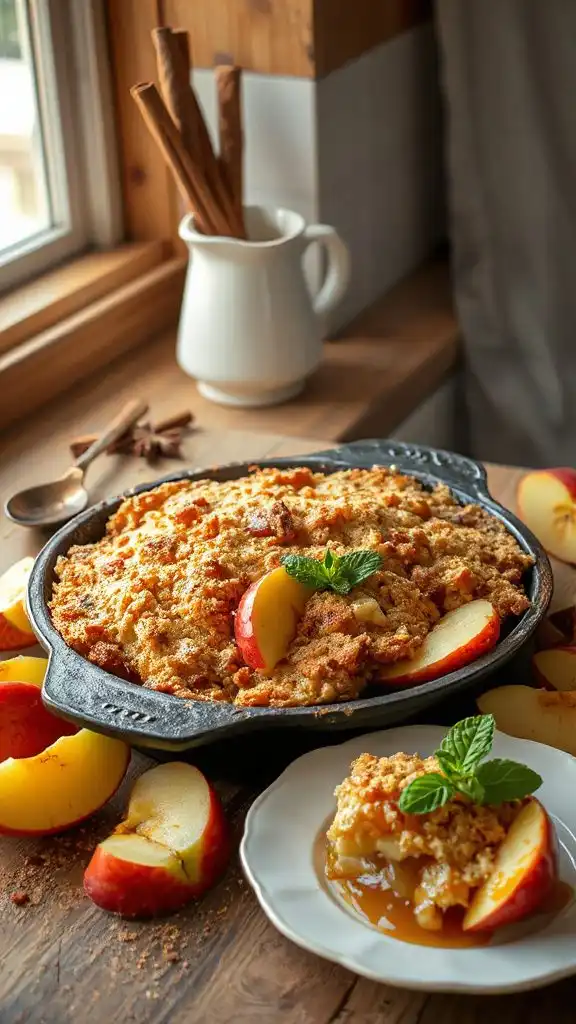 warm gluten free apple dessert