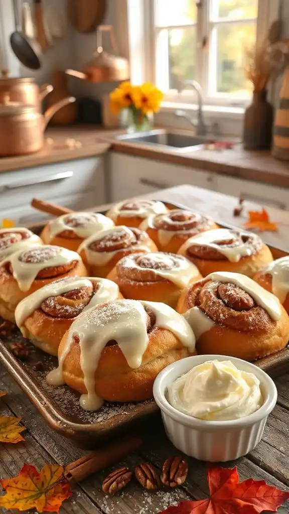 warm gooey cinnamon rolls