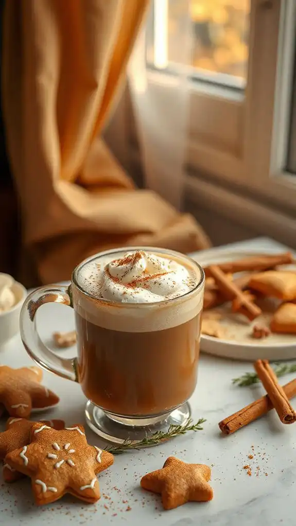 warm holiday spiced beverage