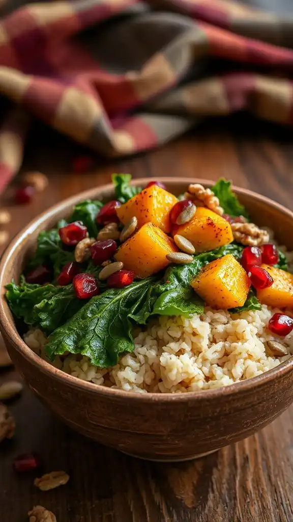 warm nutritious fall rice bowl