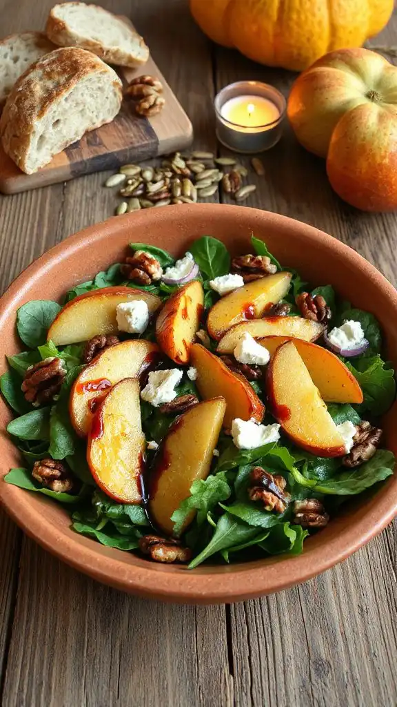 warm salad with pears