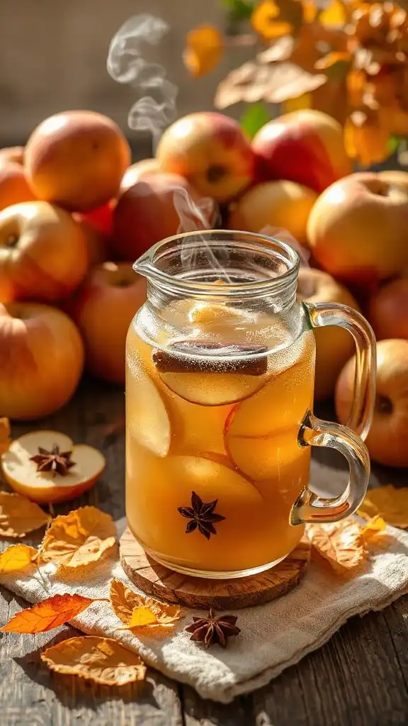 warm spiced apple cider