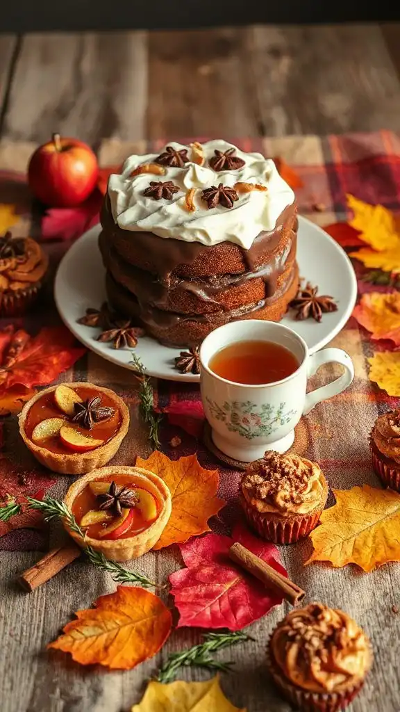 warm spiced gingerbread cake