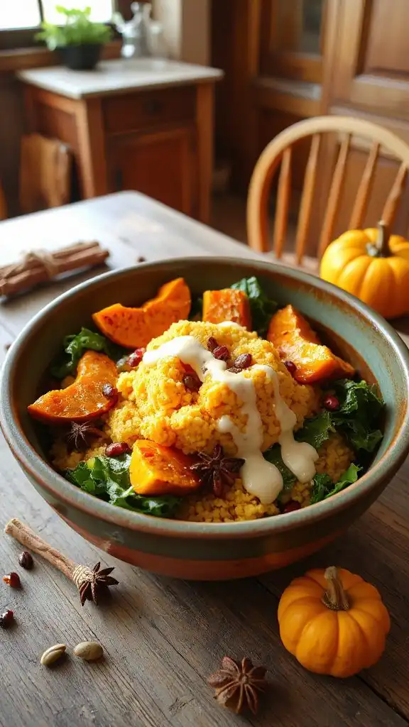 warm spiced pumpkin bowl warm spiced pumpkin bowl