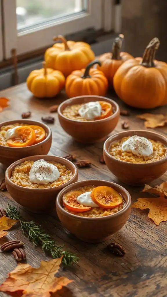 warm spiced pumpkin oats