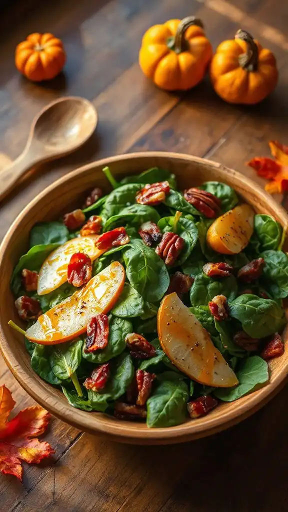 warm spinach salad delight