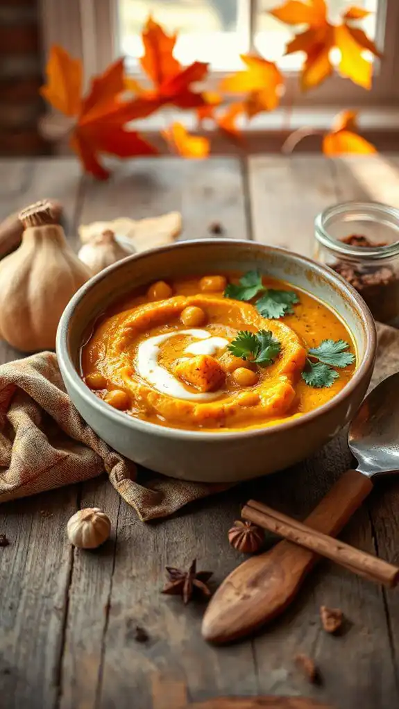 warm vegan squash curry