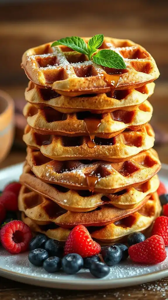 whole wheat cinnamon roll waffles whole wheat cinnamon roll waffles