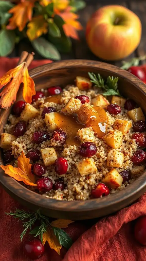 wholesome apple cranberry bake