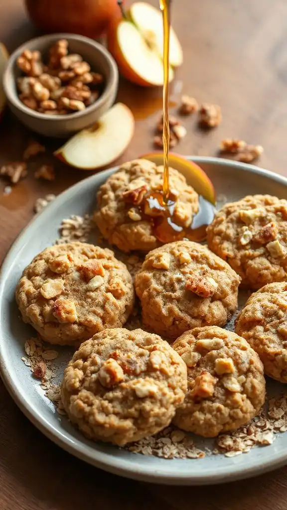 wholesome apple oatmeal cookies