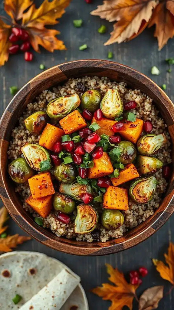 wholesome autumn vegetarian dish