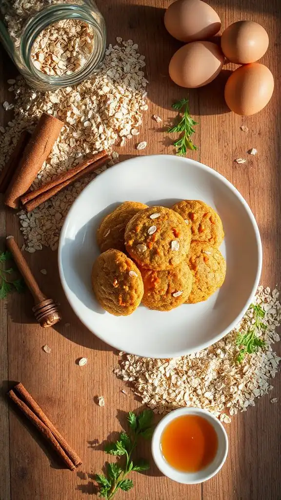 wholesome carrot oat cookies