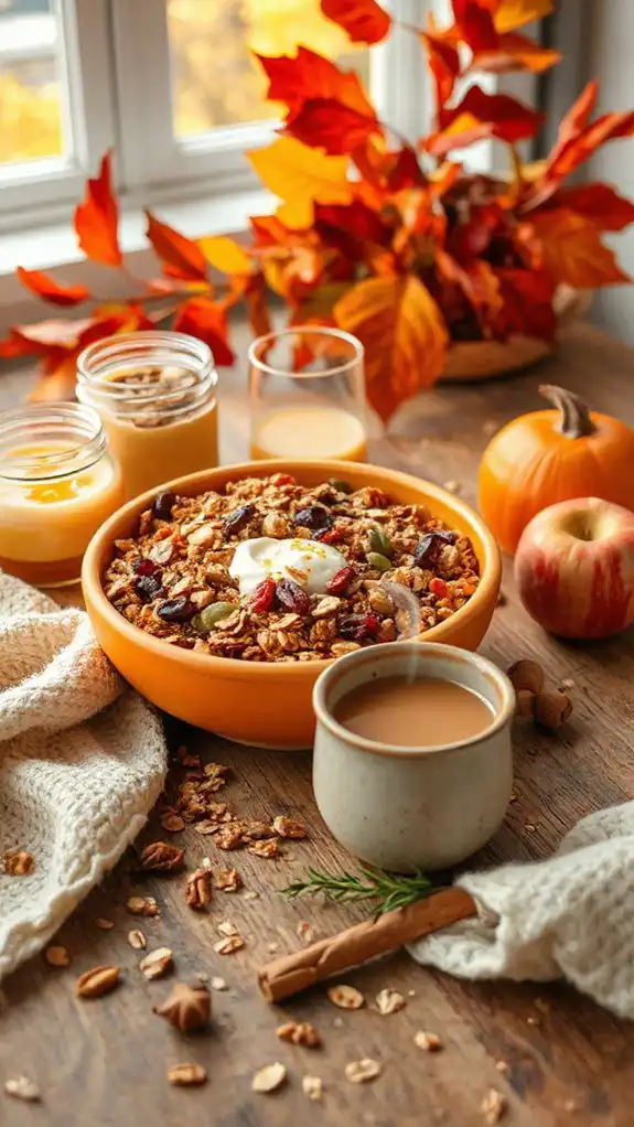 wholesome crunchy breakfast option