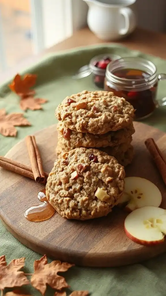 wholesome fall oatmeal cookies