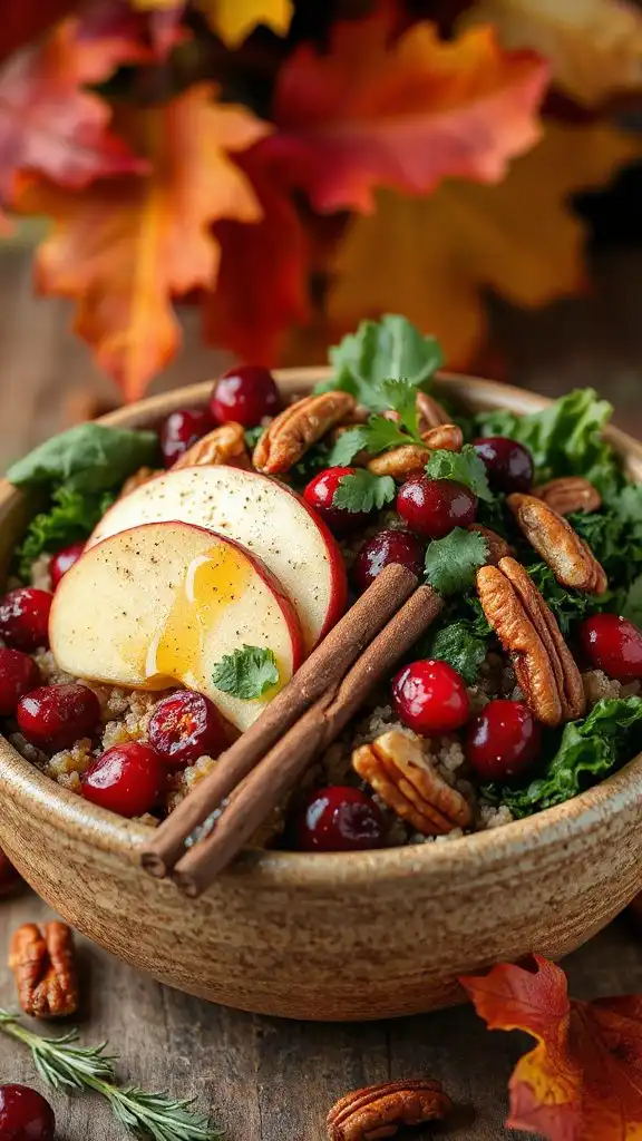 wholesome fall quinoa bowl