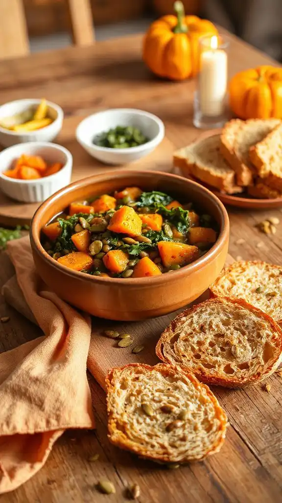 wholesome lentil sweet potato stew