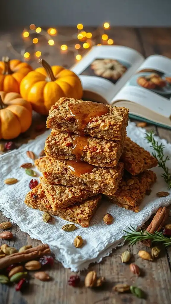 wholesome pumpkin granola bars