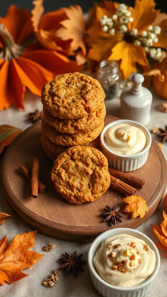wholesome pumpkin oatmeal cookies