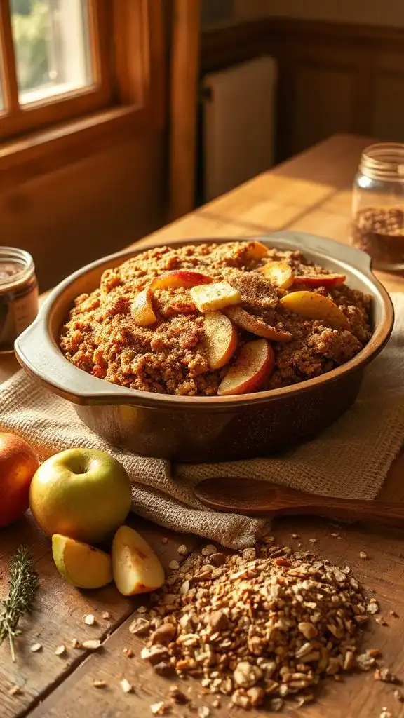 wholesome quinoa apple dessert