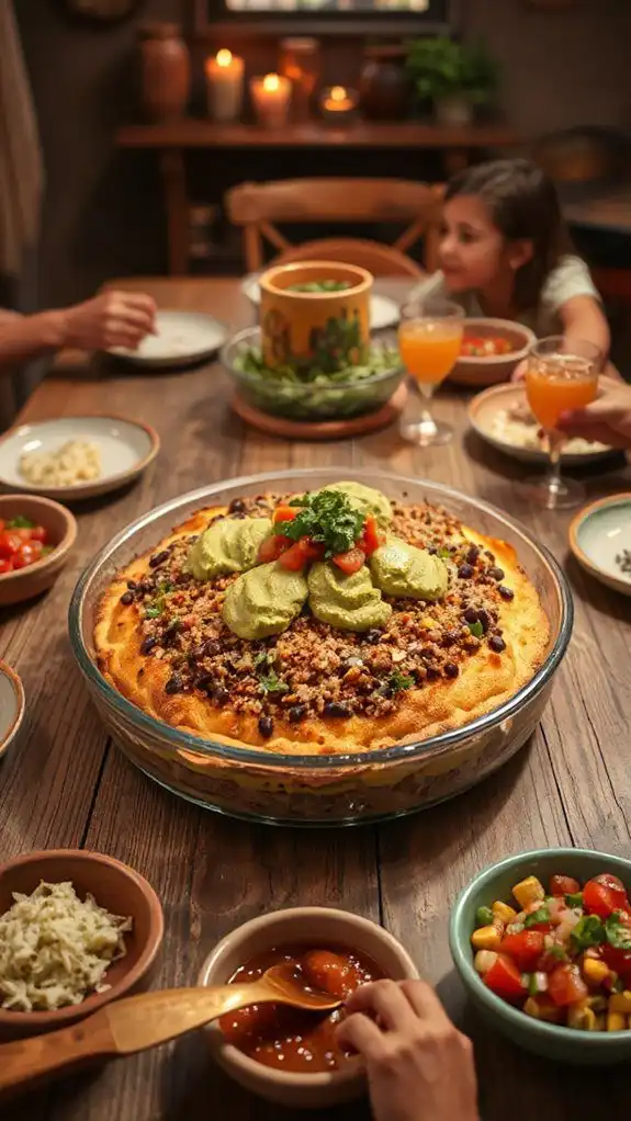 wholesome quinoa taco casserole
