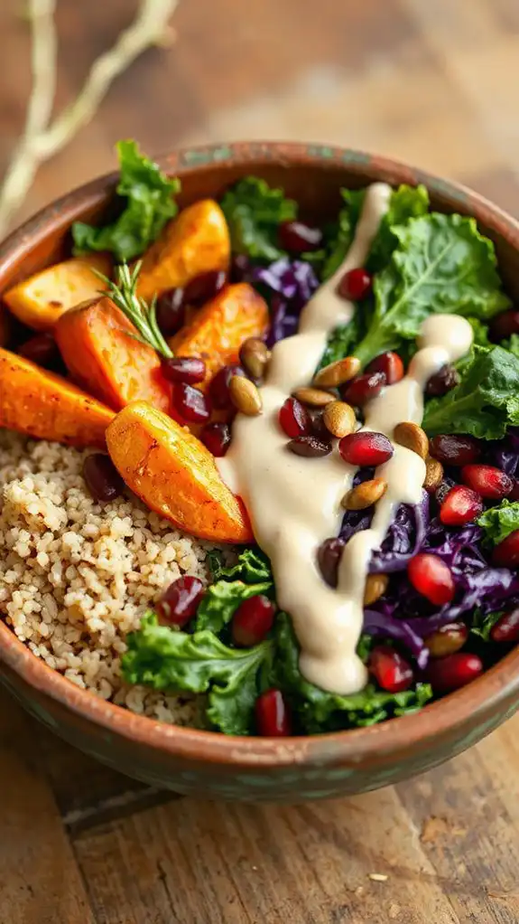 wholesome roasted vegetable bowl