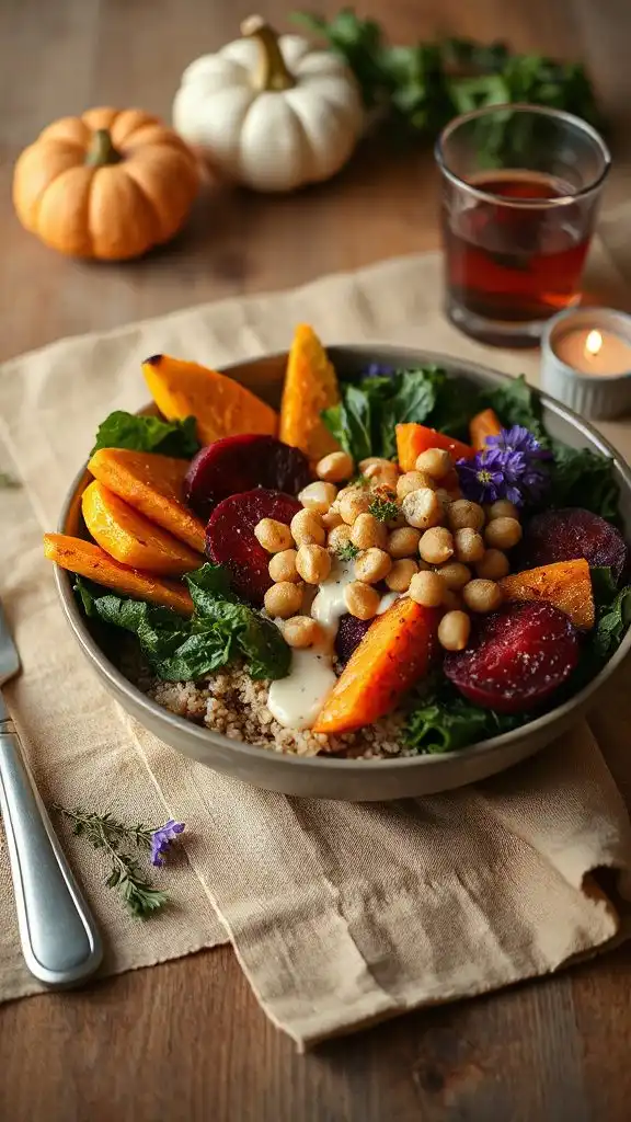 wholesome roasted vegetable bowl