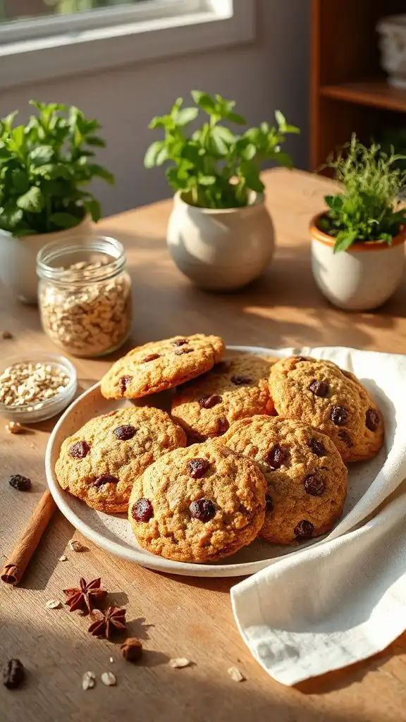 wholesome spiced oatmeal cookies