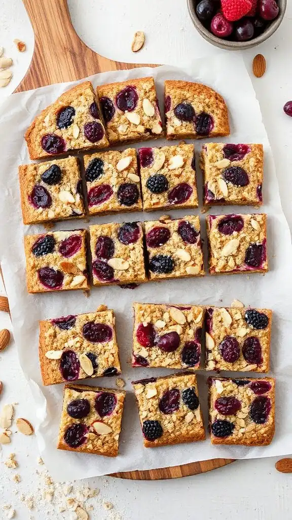 wild berry almond bars recipe wild berry almond bars recipe