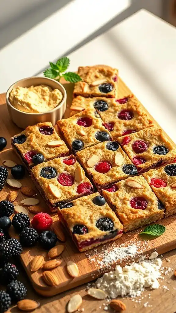 wild berry almond bars recipe wild berry almond bars recipe