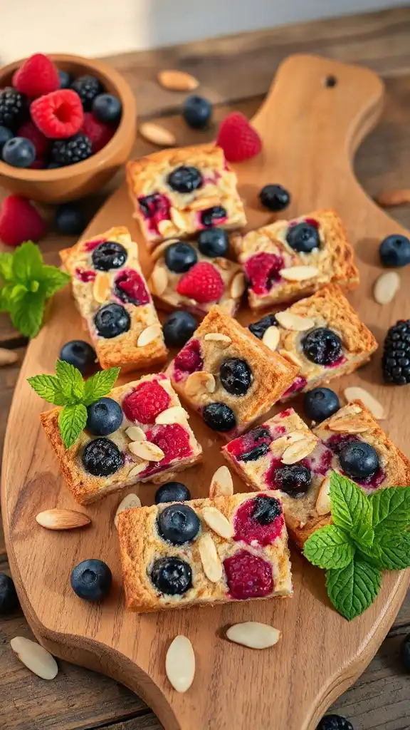 wild berry almond bars recipe wild berry almond bars recipe