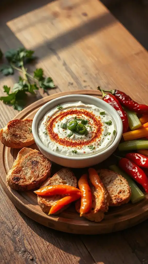 zesty jalape o goat cheese dip