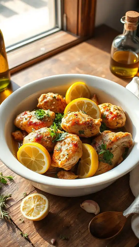 zesty lemon garlic chicken