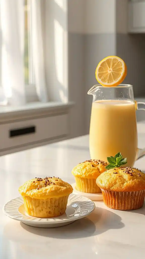 zesty lemon poppy smoothie
