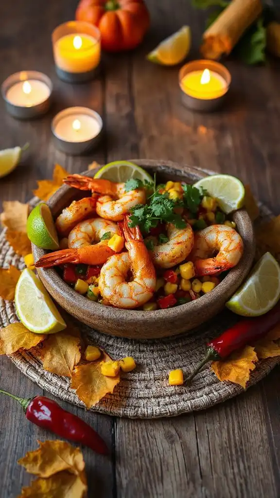 zesty shrimp and corn salsa