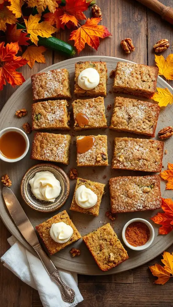 zucchini bread mini bars