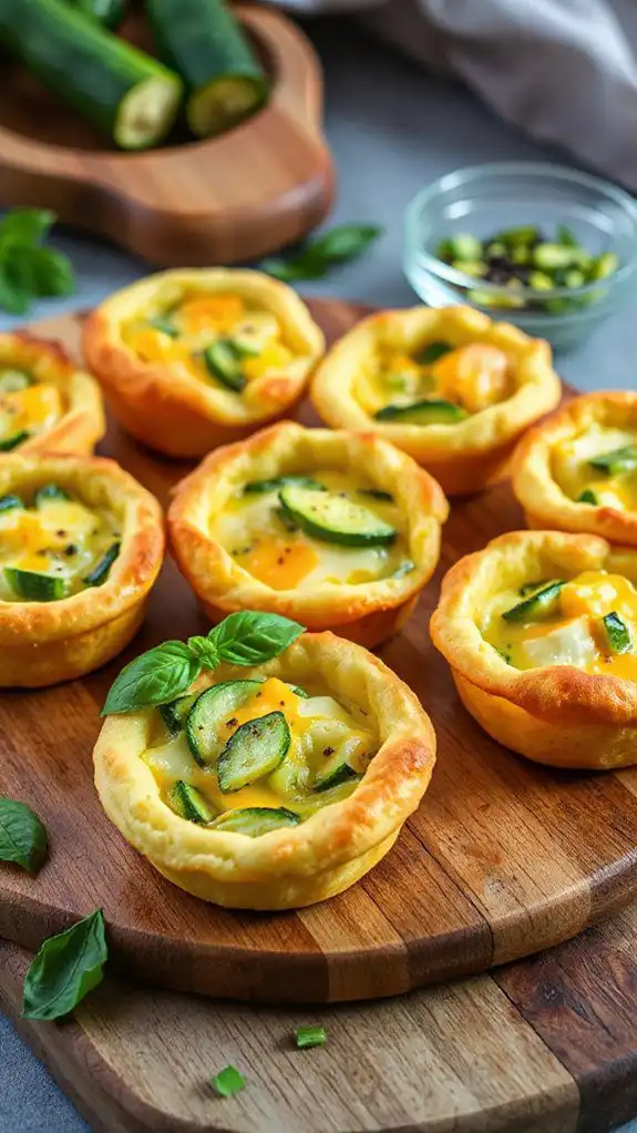 zucchini cheese egg muffins