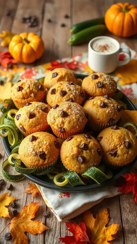zucchini chocolate chip muffins
