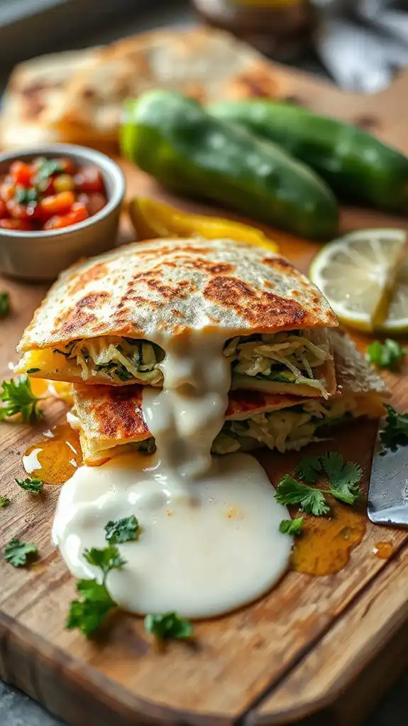 zucchini mozzarella quesadilla recipe