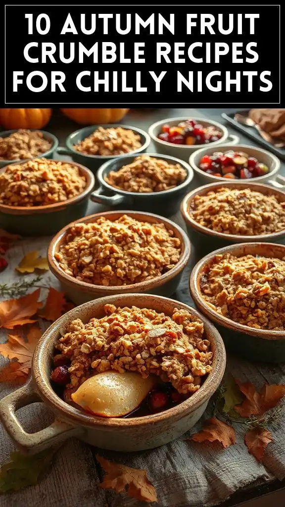 10 Autumn Fruit Crumble Recipes for Chilly Nights