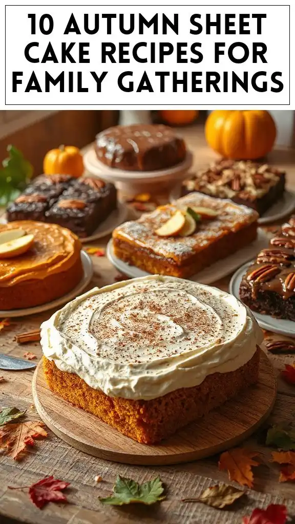 10 Autumn Sheet Cake Recipes for Family Gatherings