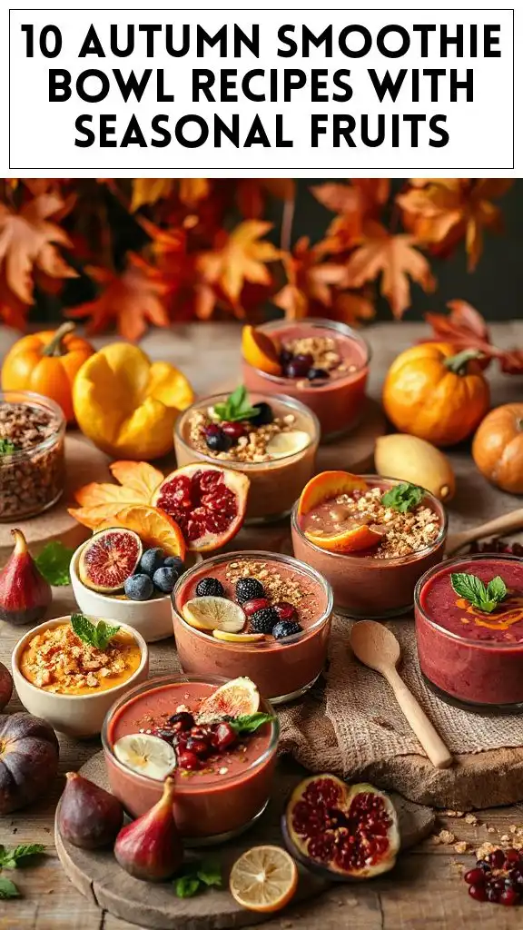 10 Autumn Smoothie Bowl Recipes With Seasonal Fruits