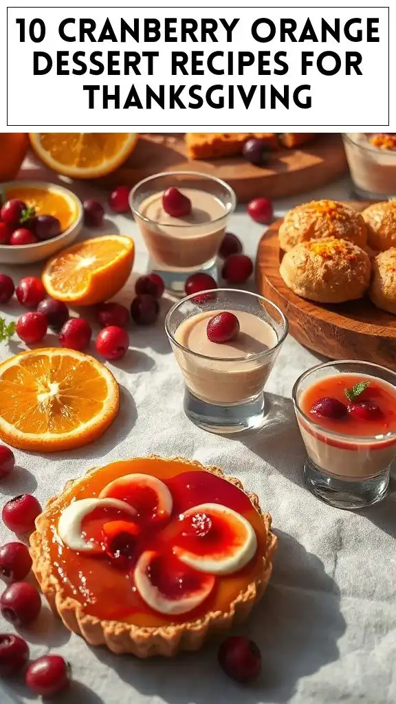 10 Cranberry Orange Dessert Recipes for Thanksgiving