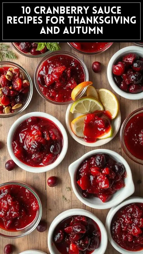 10 Cranberry Sauce Recipes for Thanksgiving and Autumn