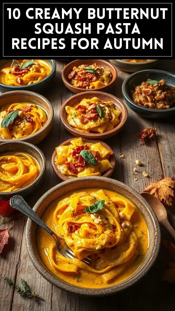 10 Creamy Butternut Squash Pasta Recipes for Autumn