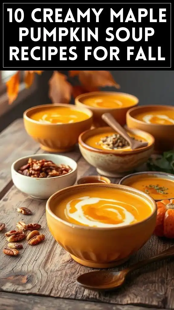 10 Creamy Maple Pumpkin Soup Recipes for Fall