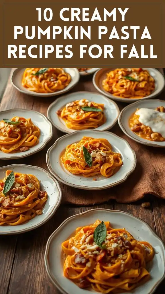 10 Creamy Pumpkin Pasta Recipes for Fall