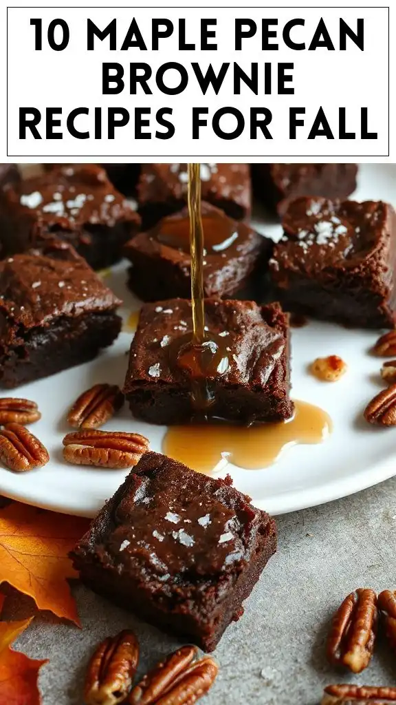 10 Maple Pecan Brownie Recipes for Fall