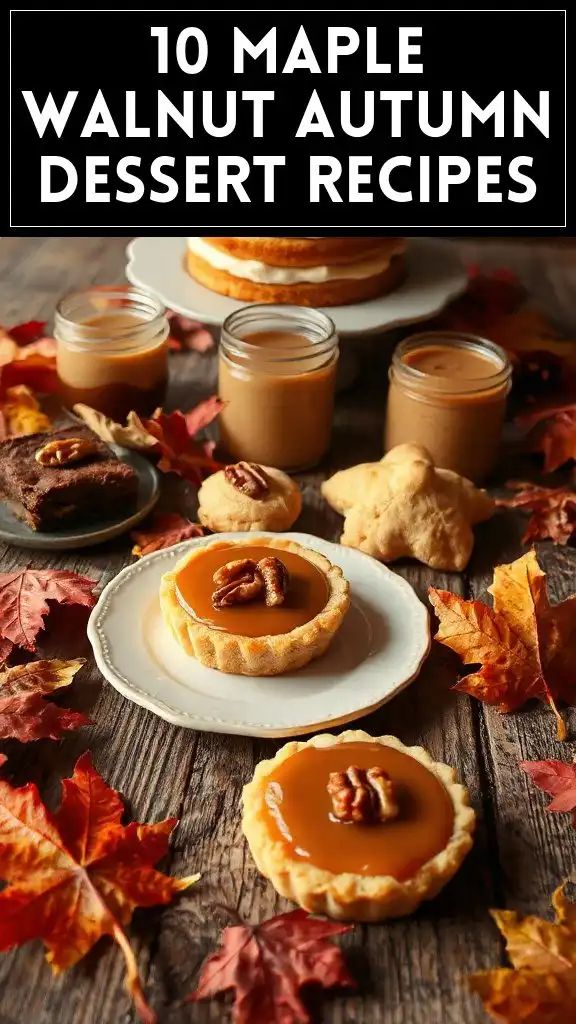 10 Maple Walnut Autumn Dessert Recipes