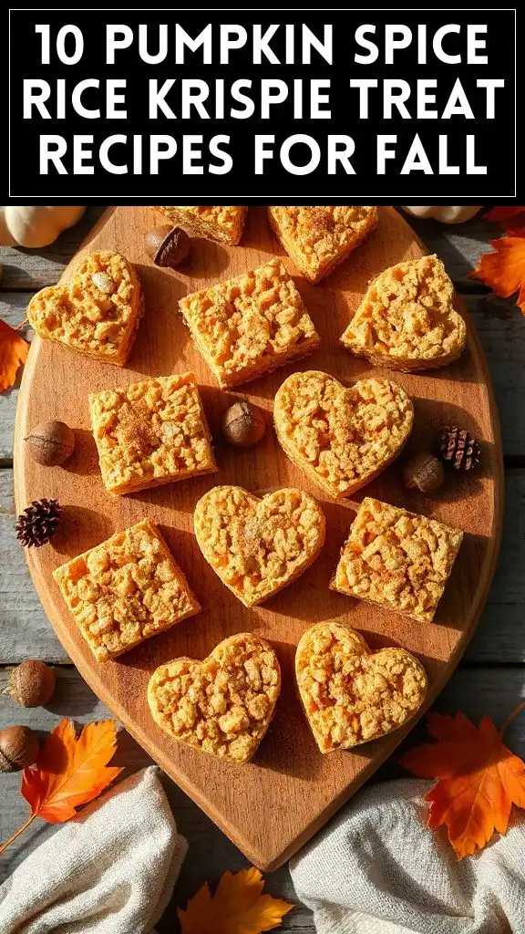 10 Pumpkin Spice Rice Krispie Treat Recipes for Fall